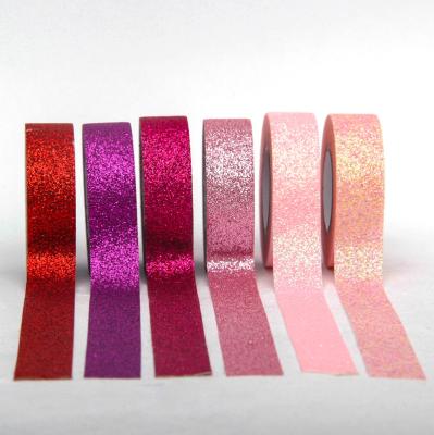 China Waterproof Glitter Washi Tape Set, Great for Arts and Crafts, DIY Scrapbooking Adhesive Decoration Tape School Party Supplies for sale