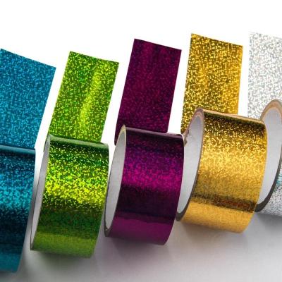 China Factory outlet waterproof laser adhesive tape for handcraft china jumboroll reflective adhesive tape for sale