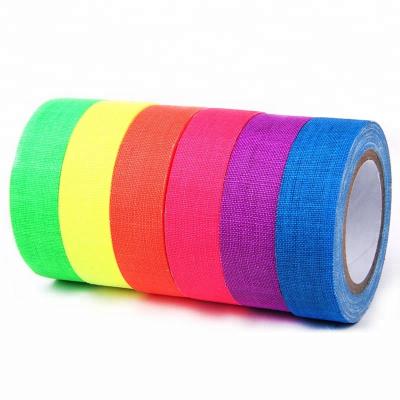 China Blacklight Waterproof UV Cloth Adhesive Tape Adhesive Glow In The Dark for sale