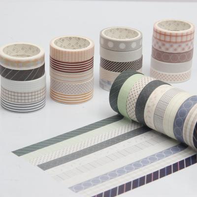 China Korea Waterproof Colored Paper Tape Custom Printed Adhesive Washi Tape For Christmas for sale