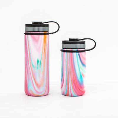 China Double Wall Eco-Friendly Sustainable Logo Water Bottle Standard Mouth Custom Vacuum Clean Drink Sport Stainless Steel Insulated Water Bottle for sale