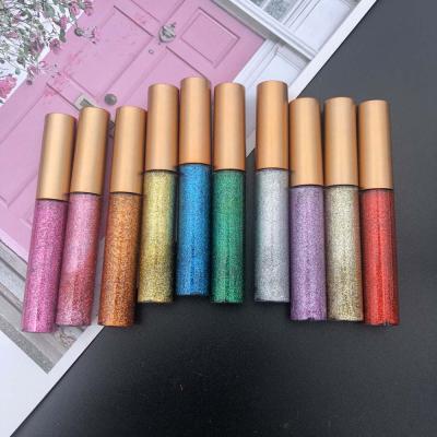 China Waterproof Glitter Liquid Eyeliner No Shimmer Brand Long Lasting Eye Liner Make Up Shimmer Cosmetics for sale