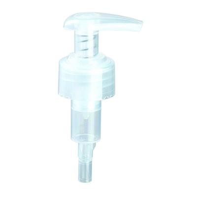 China Non-Refillable Factory Sale Custom Plastic Transparent Lotion Pump 28/410 Liquid Soap Dispenser Plastic Bottle Lotion Pump for sale