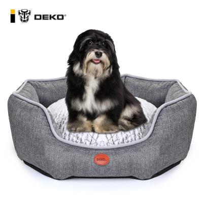 China High Quality Custom Washable Dog Kennel Beds Dekohm Octagonal Non Slip Comfortable Stocked Pet Bed for sale