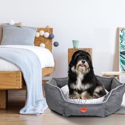 China Custom Washable Dog Kennel 3D Stereo Comfortable Dog Kennel Dekohm Machine Pet Stocked Octagonal Soft Bed for sale