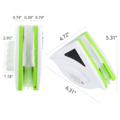 China Sustainable DEKOhm Household Window Cleaner And Scuff Strong Magnetic Triangular Glass Wiper for sale