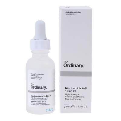 China Skin Revitalizer Factory OEM Customized 30ml Fade Spots Niacinamide 10% + Zinc 1% Face Whitening Serum for sale