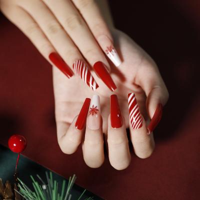 China 2021 Eco-Friendly Private Label Christmas Shining Holographic Snowflakes Beget Christmas Nail Nail Art Transfer Sticker for sale