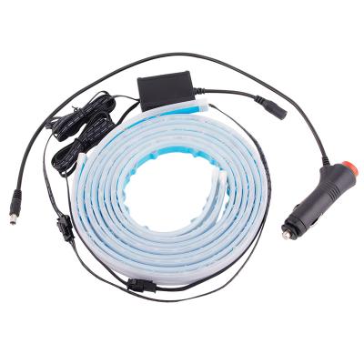 China Factory Price 5050 Wheat RGB Strip Atmosphere Car Remote Interior Decorative Led Lights For Car App Car Strip Light Underbody for sale