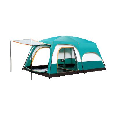 China Camouflage/field play camping tent large waterproof 2 bedrooms travel tent outdoor camping tent for family for sale