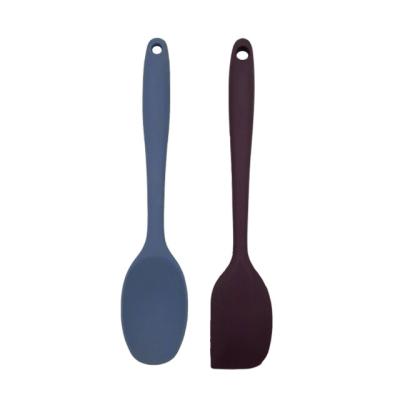 China Sustainable Home and Kitchen Silicone Spatula Set 2 Pieces Set Nonstick and Heat Resistant Silicone Cooking Spatula Set for sale