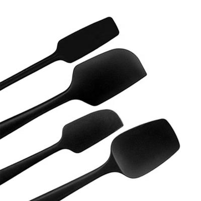 China Viable Series 4-Piece Silicone Seamless Spatula Set Heat Resistant - Large Spatula Small Spoonula Mini Spatula for sale