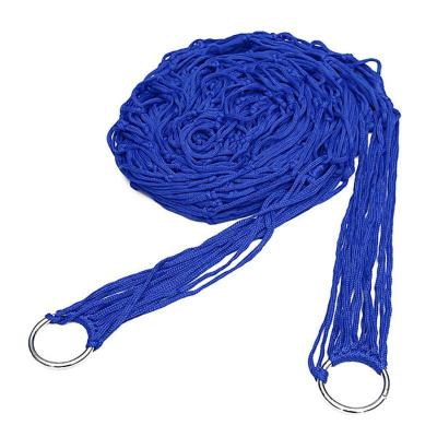 China Portable Lightweight Travel Mesh Net Nylon Rope Outdoor Camping Hammock for sale