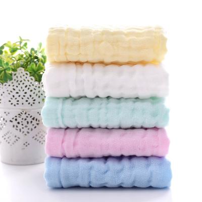 China Wholesale Eco-Friendly Organic Face Towels Safe For Kids Cotton Muslin Baby Washcloth From China for sale