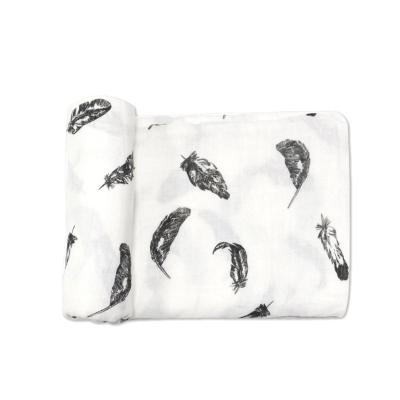 China Anti-static Bamboo Muslin Blanketn Pattern Printed Cloth Baby Blanket Muslin Wrap Wrap for sale