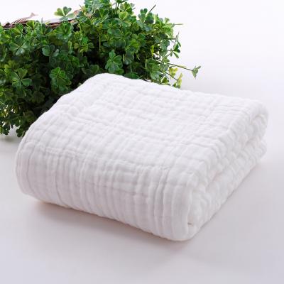 China Hypoallergenic Muslin Cotton 6 Layers Baby Bath Towel Baby Blanket 105*105 for sale