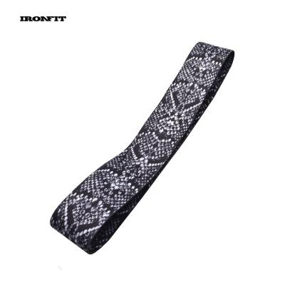 China 3 Resistance Levels For Fitness Women Booty Exercise Snake Print Fabric Choice Bands 2Inches for sale