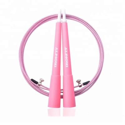 China Wholesale Custom Pink Women Training Fitness Gear Plastic Cardio Jump Rope for sale