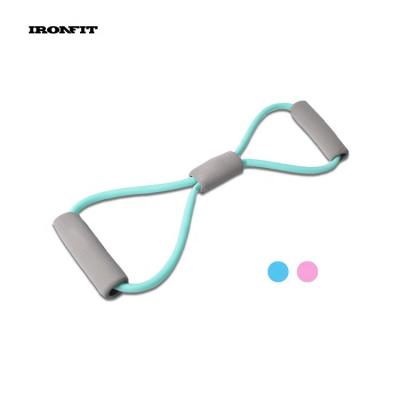 China Teal Color Yoga Band Pattern 8 Exercise Band Resistance Tube for sale