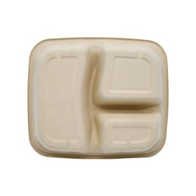 China Recyclable Degradable Tableware Compostable Food Trays Party Disposable Disposable Disposable Sugarcane Bagasse for sale