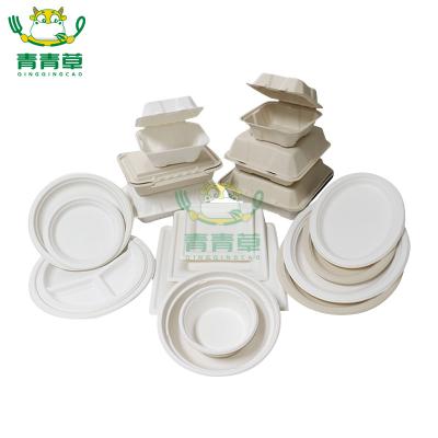 China Paper Pulp Environmental Friendly Takeaway Packaging Boxes Biodegradable Food Cutlery Box for sale