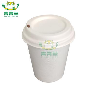 China One time use cup biodegradable bamboo fiberDegradable lid for sale