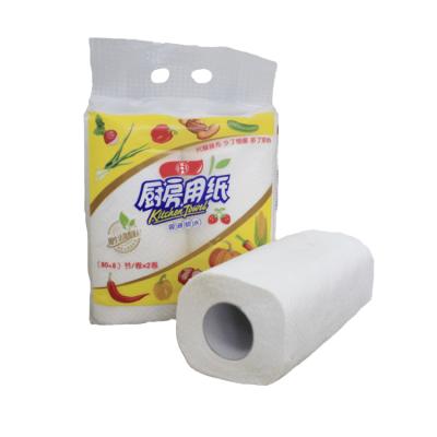 China Sports Wholesale OEM Printed Kitchen Roll Oil Absorption Paper Towel Family Kitchen Paper Roll Embossed Super Strong Toilet Paper for sale