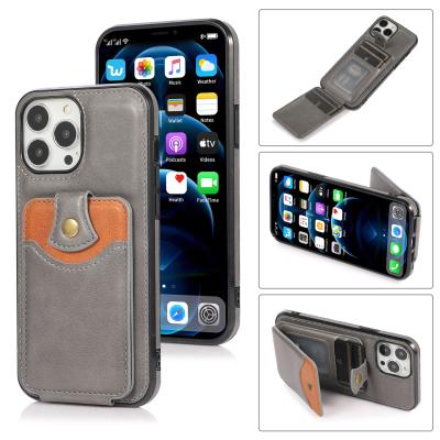 China Shockproof For iPhone 12 13 Unique Case With Card Holder Wallet Leather Phone Case For iPhone 12 pro Max Phone Back Cover for sale