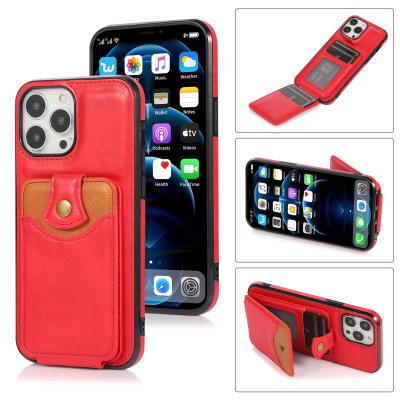 China Shockproof For iPhone 13 Case Protected Factory Wholesale Wallet Card Holder Shockproof Custom Case For iPhone 12 13 pro max for sale