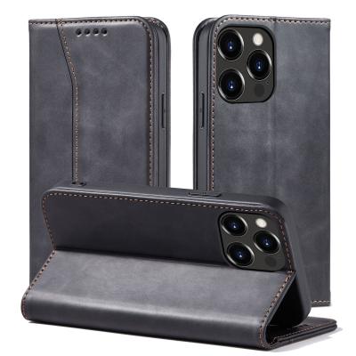 China Shockproof For iPhone 13 Sublimation Wallet Case Business Cute Black Shockproof Leather Case For iPhone 12 Pro Max for sale