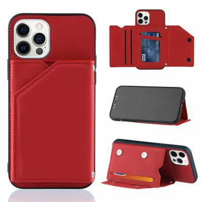 China Shockproof For iPhone 11 Cover With Kickstand PU Tpu Wallet Case With Cute Card Holder Cover For iPhone 12 mini max pro for sale