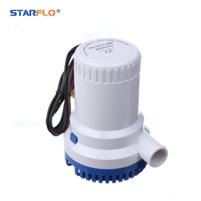 China STARFLO 2000GPH Marine Solar Powered Small Bilge Pump 12v Electric Marine Submersible Water Pump for sale