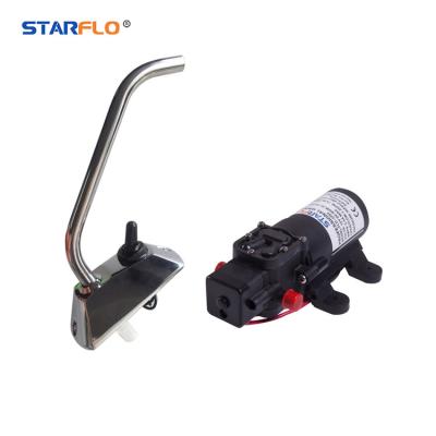 China Drinking Water Treatment STARFLO Self Priming Diaphragm Pump With Faucet 24v Double Diaphragm Pump Suppliers for sale