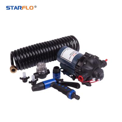 China Stainless Iron STARFLO 12V 70PSI 20LPM Washdown Portable Deck Pump 12 Volt DC Car High Pressure Washer Pump for sale