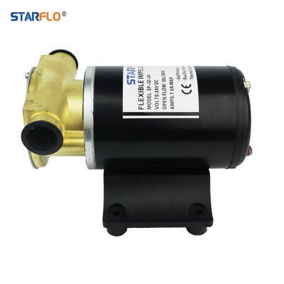 China STARFLO SF-32-24 24V DC 32LPM Self Priming Brass Water Impeller Washing And Cleaning Flexible Pump for sale