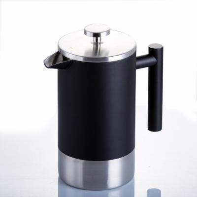 China New Style Sustainable Insulated Stainless Steel Travel Coffee Insulated Camping French Press for sale