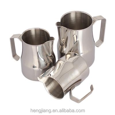 China Sustainable Design Stainless Steel Milk Jug Special Milk Frothing Pitcher for sale