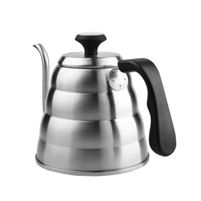 China Sustainable High Quality Stainless Steel Gooseneck Kettle Pour Over Coffee Kettle With Thermometer for sale