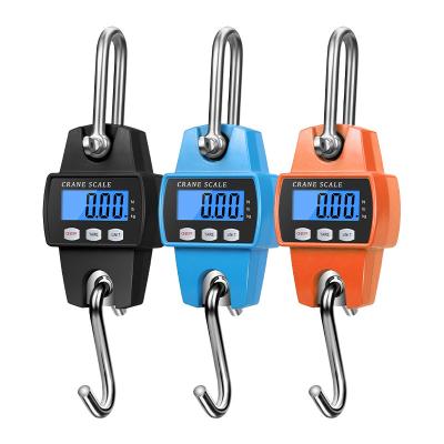 China Weight Measuring Crane Scale Strong Aluminum Anti-movement LCD Display Iron Alloy Rotating Hook and Shackle Optional Display Interval for sale