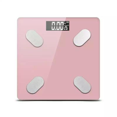 China Digital Body Fat Scale LED Glass Power Battery Health Feature Weight Basic Visceral Visceral Fat Muscle Mass Metabolic Measuring Weight for sale