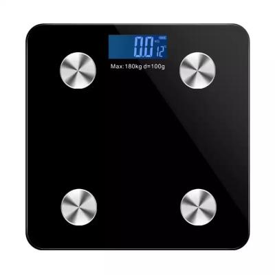 China Weight measuring large visceral fat body weight scale LED glass power battery health electronic weights metabolic feature wholesale price for sale