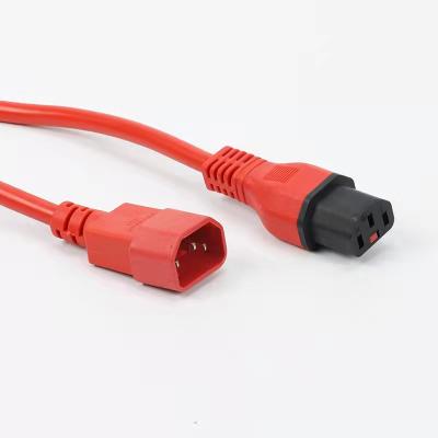 China C13 C14 C19 C20 Home Appliance Locking IEC Mains Cord Z-lock V-lock IEC-lock VDE Power Extension Cable Outlet -2 Supplement Power Cord Splitter for sale