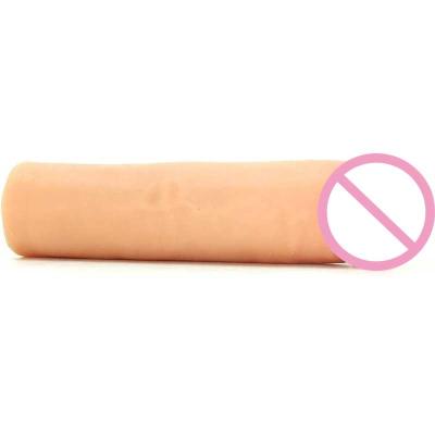 China Real Touch Feeling Wholesale Dildos Types Shop Cock Sleeve Penis 20cm Sex Toy 9 Inch Rubber Hard Cock Penis Sleeves Condom For Men for sale