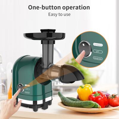 China Hotel Single Low Speed ​​High Quality Easy Clean Home Household Party Kitchen Party Vertical Slow Extrusion Juicer for sale