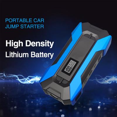 China display & High Fast Charging Portable Car Jump Starter 5V Device Power Bank Car Starting Charger for Car Battery Booster Type with USB for sale