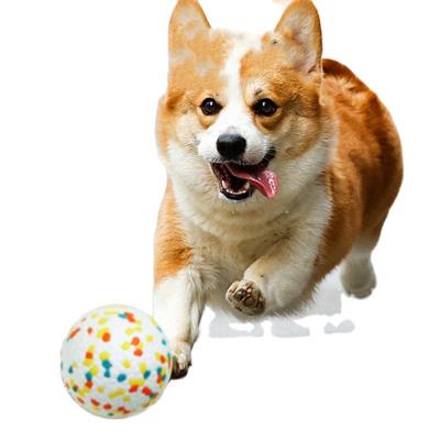 China Easy Stocked To Clean Toyfor Colorful Molar Interactive Elastic Puppy Ball Puzzle Pet Dog Medium Kitty for sale