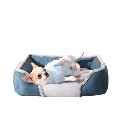 China Removable Cover Semi-enclosure Sleep Cotton Comfortable Breathable Pets Cats Available On Both Sides Dogs Bed for sale