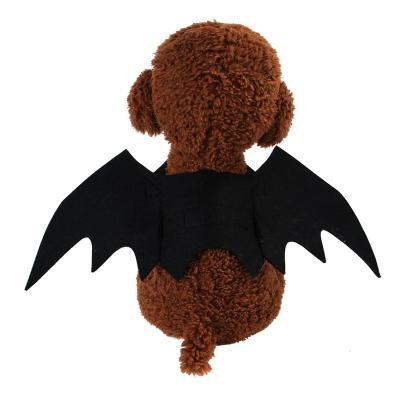 China Transfiguration Funny Creative Decoration Dog Pet Clothes Halloween Cat Dress Bat Cosplay Wings for sale