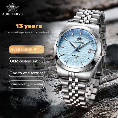 China Waterproof Mens Watch [nh35a] Genuine Automatic High-end Mechanical Dial Ripple Automatic Date Navigation Watch 316lstainless Steel Explosive for sale