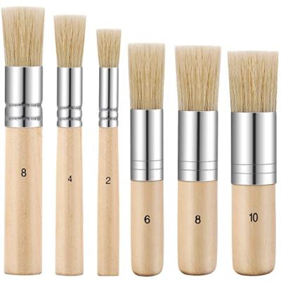 China For oil art tools stiff hair set brush for oil, acrylic, and watercolor, paint etc paint set brush. gouache for sale